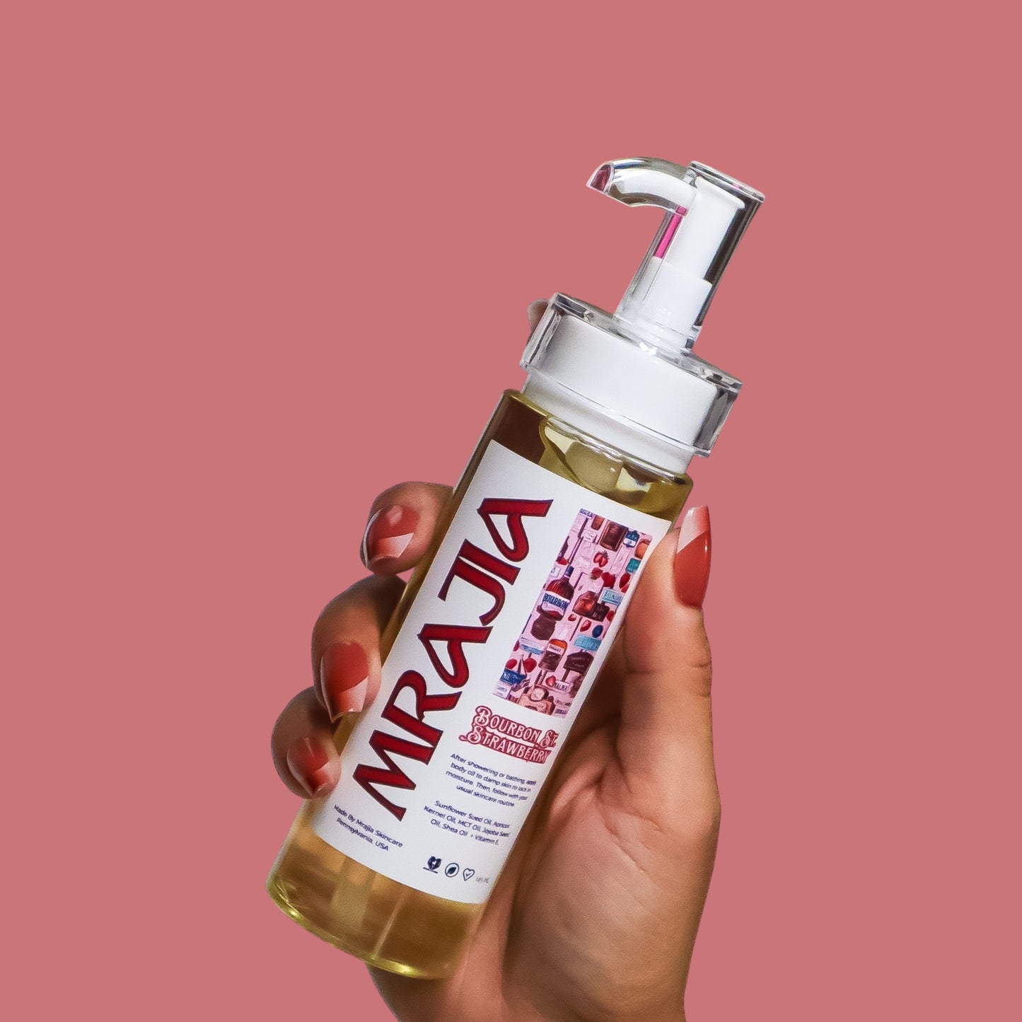 Bourbon St Strawberry Body Oil