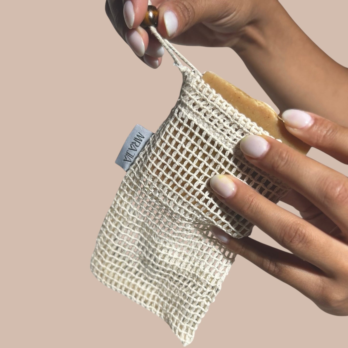Exfoliating Soap Saver Eco friendly Wash Bag