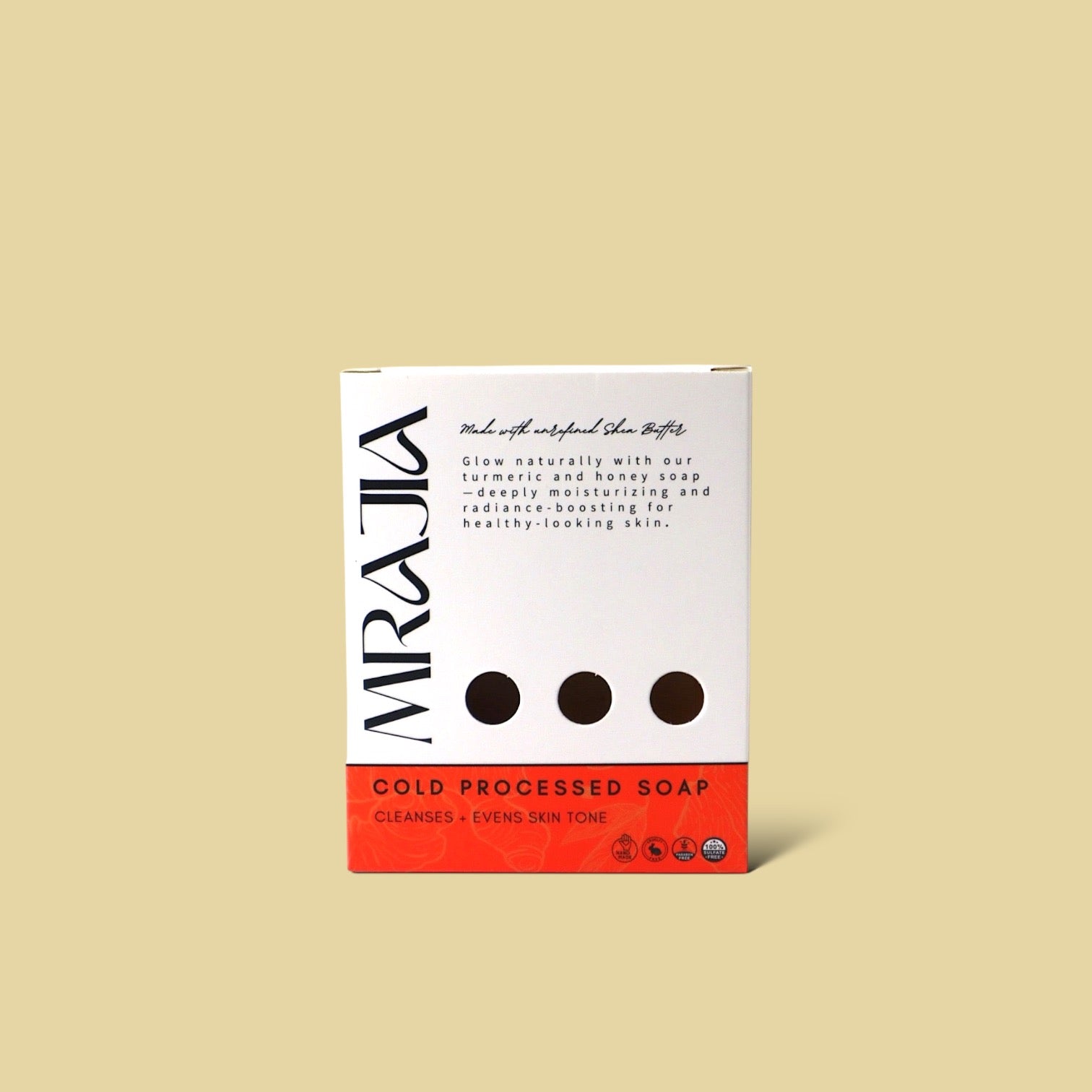 Turmeric and Honey Natural Artisan Cold Processed Shea Butter Soap bar