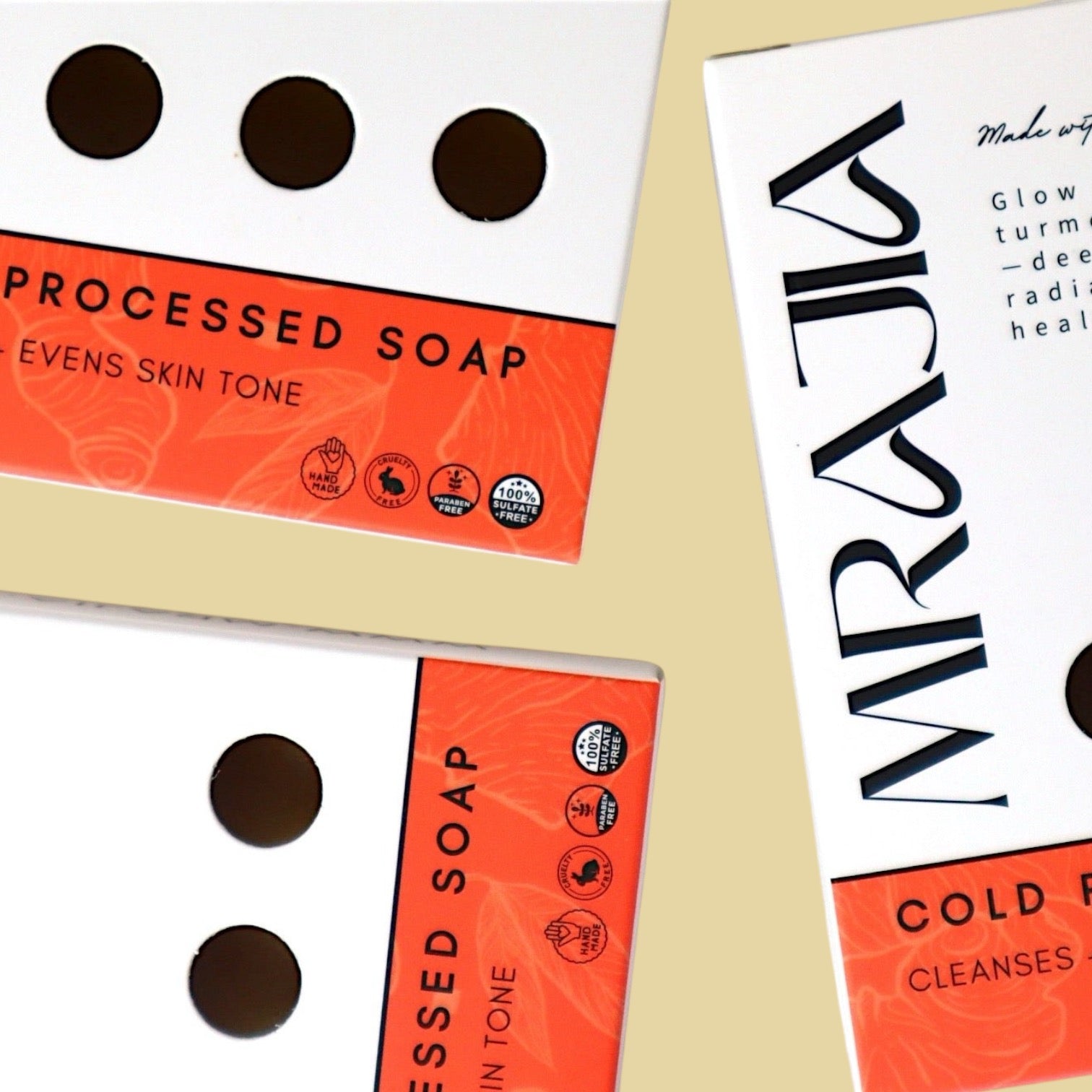 Turmeric and Honey Natural Artisan Cold Processed Shea Butter Soap bar